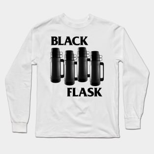 Black Flask - Black Flag Parody Design Tribute Long Sleeve T-Shirt